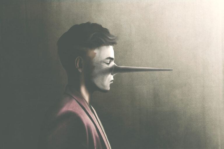 Portrait,Of,Fantasy,Of,Liar,Man,,Illustration,,Digital,Painting