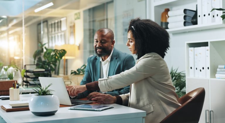 Laptop,,Business,People,And,Team,Planning,In,Office,For,Insurance,